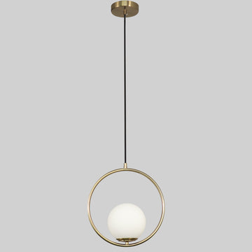 Lámpara colgante ORBIT, base E26, foco no incluido, 127V de Quor Lighting - Q31250-GD