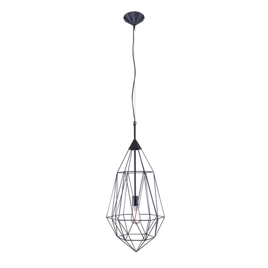 Lámpara colgante DALÍ, base E26, foco no incluido, 127V de Quor Lighting - Q31577-BK