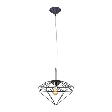 Lámpara colgante DALÍ, base E26, foco no incluido, 127V de Quor Lighting - Q31578-BK