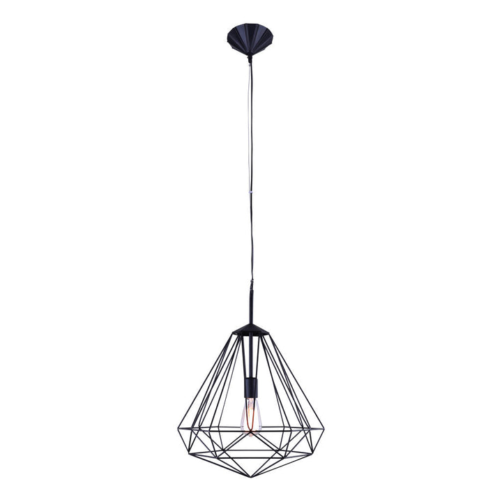 Lámpara colgante DALÍ, base E26, foco no incluido, 127V de Quor Lighting - Q31579-BK