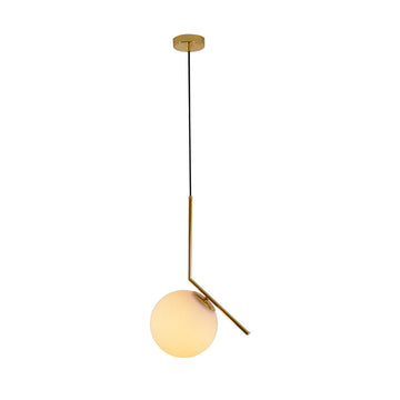 Lámpara colgante SONNE, base E26, foco no incluido, 127V de Quor Lighting - Q31626-GD