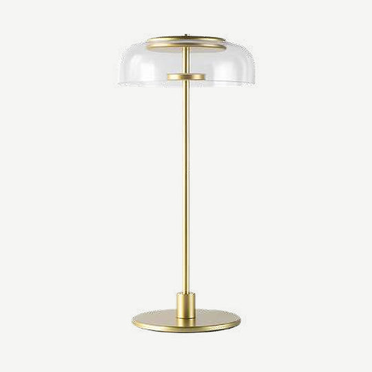 Lámpara de mesa KLIMT 5W, luz cálida 3000°K, 127V de Quor Lighting - Oro
