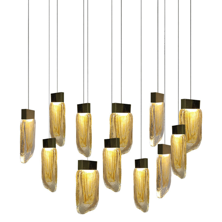 Lámpara colgante VIVA 12 x 4W, luz cálida 3000°K, 127V de Quor Lighting - Q36212-BG