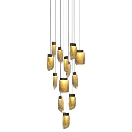 Lámpara colgante VIVA 13 x 4W, luz cálida 3000°K, 127V de Quor Lighting - Q36213-BG