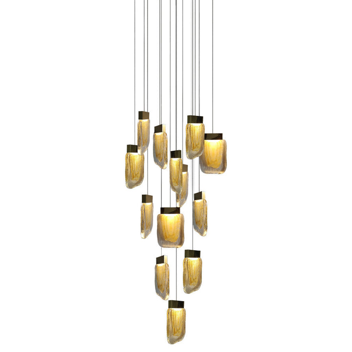 Lámpara colgante VIVA 13 x 4W, luz cálida 3000°K, 127V de Quor Lighting - Q36213-BG