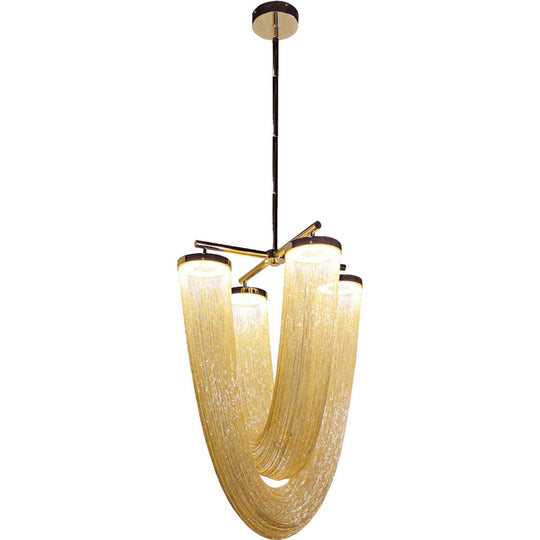 Lámpara colgante OTHELLO 40W, luz cálida 3000°K, 127V de Quor Lighting - Q38004-GD