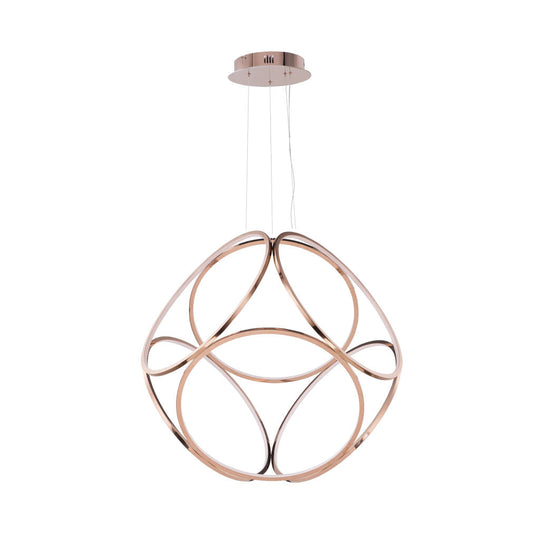 Lámpara colgante LILLE 90W (Ø 60cm), color de luz selectable cálida 3000°K / neutro 4000°K / frío 6000°K, atenuable, 127V de Quor Lighting - Q39103-RG