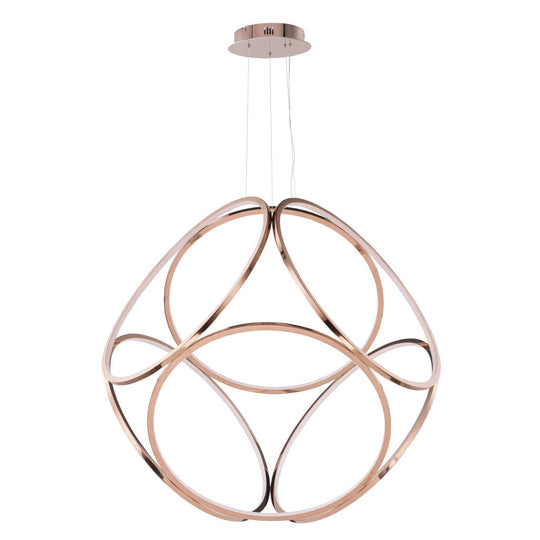 Lámpara colgante LILLE 180W (Ø 120cm), color de luz selectable cálida 3000°K / neutro 4000°K / frío 6000°K, atenuable, 127V de Quor Lighting - Q39105-RG