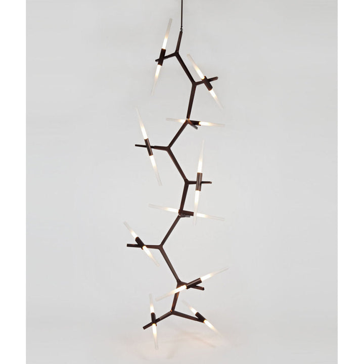 Lámpara colgante MILAN Vertical 14 x 4W, 127V de Quor Lighting - Q39748-BK