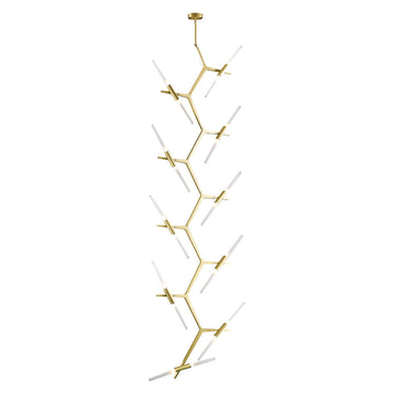 Lámpara colgante MILAN Vertical 20 x 4W, 127V de Quor Lighting - Q39749-GD