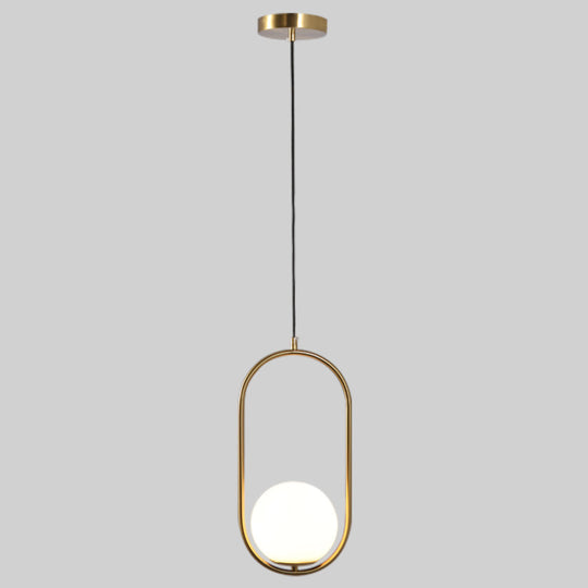 Lámpara colgante ORBIT, base E26, foco no incluido, 127V de Quor Lighting - Q41420-GD