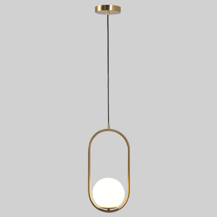 Lámpara colgante ORBIT, base E26, foco no incluido, 127V de Quor Lighting - Q41420-GD