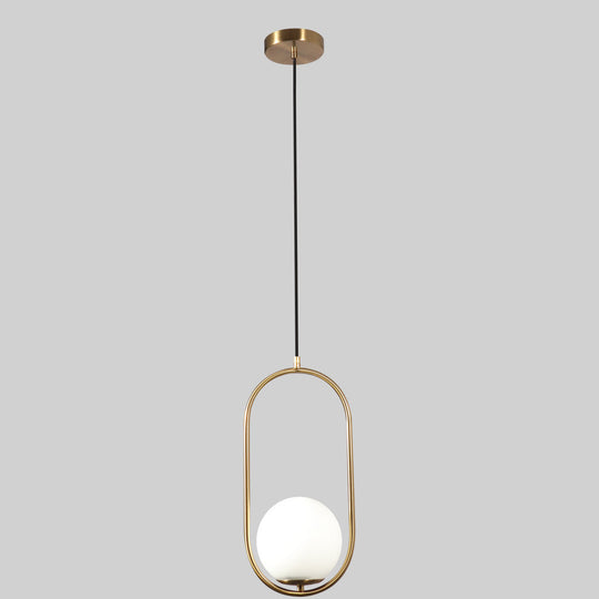 Lámpara colgante ORBIT, base E26, foco no incluido, 127V de Quor Lighting - Q41520-GD