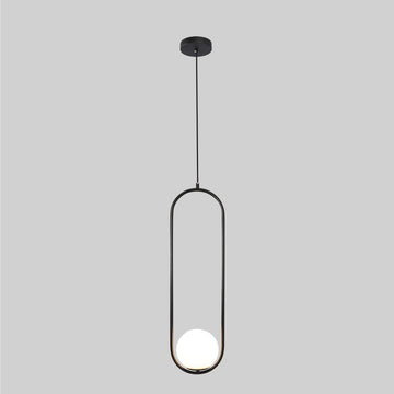 Lámpara colgante ORBIT, base E26, foco no incluido, 127V de Quor Lighting - Q41720-BK