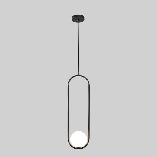 Lámpara colgante ORBIT, base E26, foco no incluido, 127V de Quor Lighting - Q41720-BK