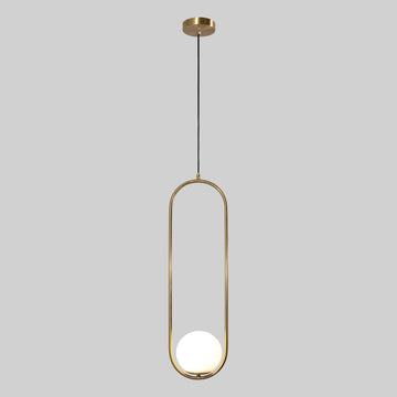 Lámpara colgante ORBIT, base E26, foco no incluido, 127V de Quor Lighting - Q41720-GD