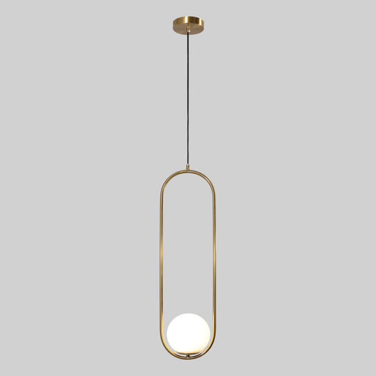 Lámpara colgante ORBIT, base E26, foco no incluido, 127V de Quor Lighting - Q41720-GD