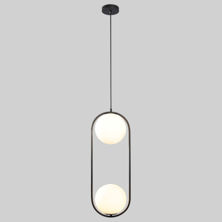 Orbit colgante 2*E26 D250*H700mm Cristal 200mm para ORBIT de Quor Lighting - Q41722-BK