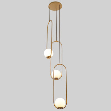 Lámpara colgante ORBIT, base E26, foco no incluido, 127V de Quor Lighting - Q41723-GD