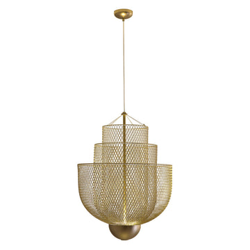 Lámpara colgante CLOÉ 1 x 18W, luz cálida 3000°K, 127V de Quor Lighting - Q48167-GD