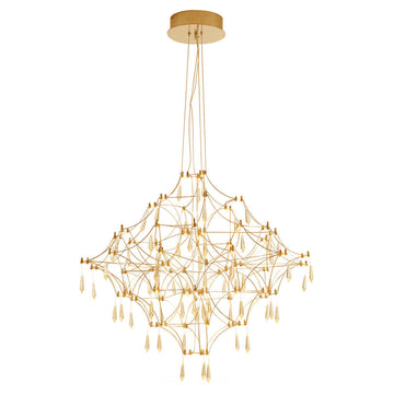 Lámpara colgante TOLOUSE 50W, luz cálida 3000°K, 127V de Quor Lighting - Q48185-GD