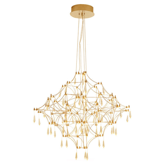 Lámpara colgante TOLOUSE 50W, luz cálida 3000°K, 127V de Quor Lighting - Q48185-GD