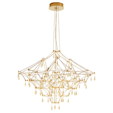 Lámpara colgante TOLOUSE 60W, luz cálida 3000°K, 127V de Quor Lighting - Q48186-GD