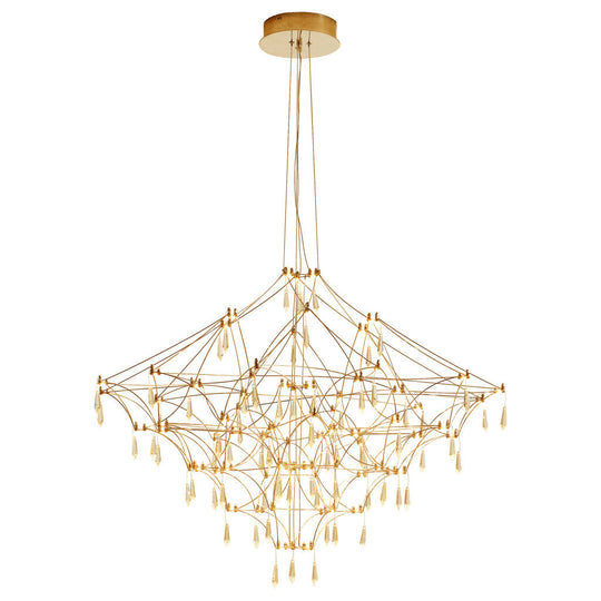 Lámpara colgante TOLOUSE 60W, luz cálida 3000°K, 127V de Quor Lighting - Q48186-GD