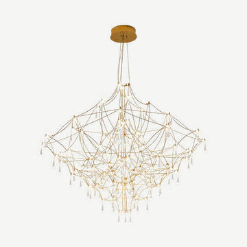 Lámpara colgante TOLOUSE 80W, luz cálida 3000°K, 127V de Quor Lighting - Oro