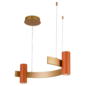 Lámpara colgante HELENA 16W, color de luz selectable cálida 3000°K / neutro 4000°K / frío 6000°K, atenuable, 127V de Quor Lighting - Q50172-TR
