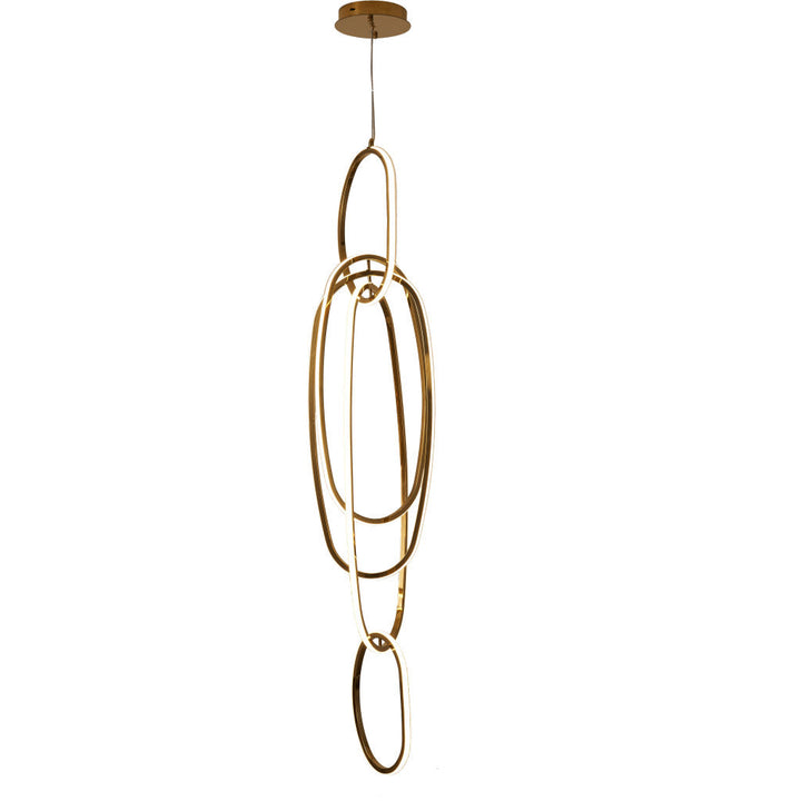 Lámpara colgante ASCOT 80W, color de luz selectable cálida 3000°K / neutro 4000°K / frío 6000°K, atenuable, 127V de Quor Lighting - Q50216-GD