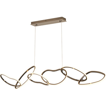 Lámpara colgante ASCOT 80W, color de luz selectable cálida 3000°K / neutro 4000°K / frío 6000°K, atenuable, 127V de Quor Lighting - Q50236-GD