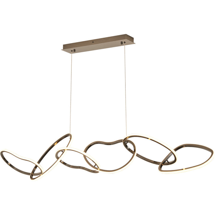 Lámpara colgante ASCOT 80W, color de luz selectable cálida 3000°K / neutro 4000°K / frío 6000°K, atenuable, 127V de Quor Lighting - Q50236-GD