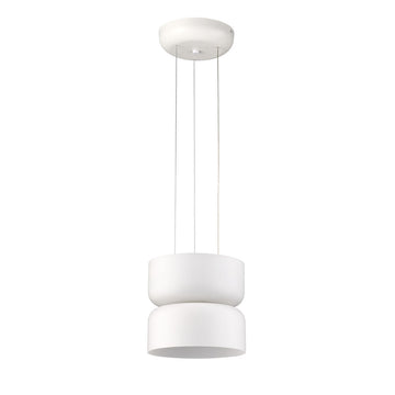 Lámpara colgante DUBLIN 2 x 6W, luz cálida 3000°K, 127V de Quor Lighting - Q50712-WH