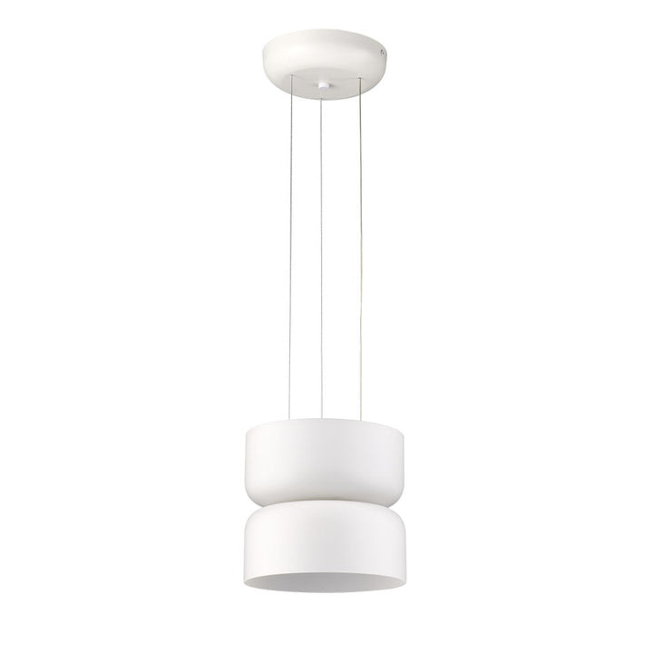 Lámpara colgante DUBLIN 2 x 6W, luz cálida 3000°K, 127V de Quor Lighting - Q50712-WH