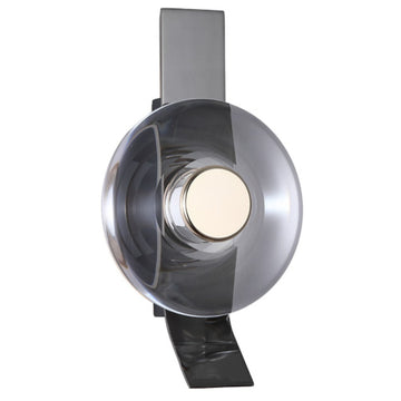 Luminario de muro CAMELOT 5W, luz cálida 3000°K, 127V de Quor Lighting - Q61011-BKGD