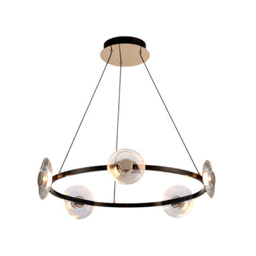Lámpara colgante CAMELOT 25W, luz cálida 3000°K, 127V de Quor Lighting - Q61115-BKGD