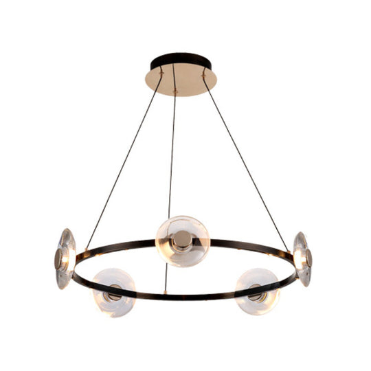 Lámpara colgante CAMELOT 25W, luz cálida 3000°K, 127V de Quor Lighting - Q61115-BKGD