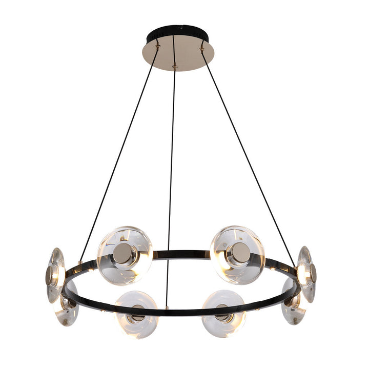 Lámpara colgante CAMELOT 48W, luz cálida 3000°K, 127V de Quor Lighting - Q61118-BKGD