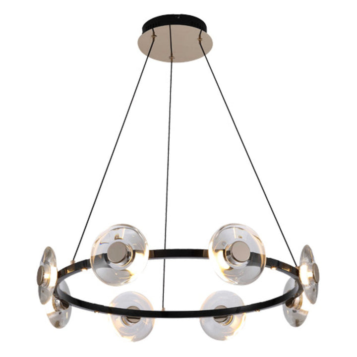 Lámpara colgante CAMELOT 48W, luz cálida 3000°K, 127V de Quor Lighting - Q61118-BKGD
