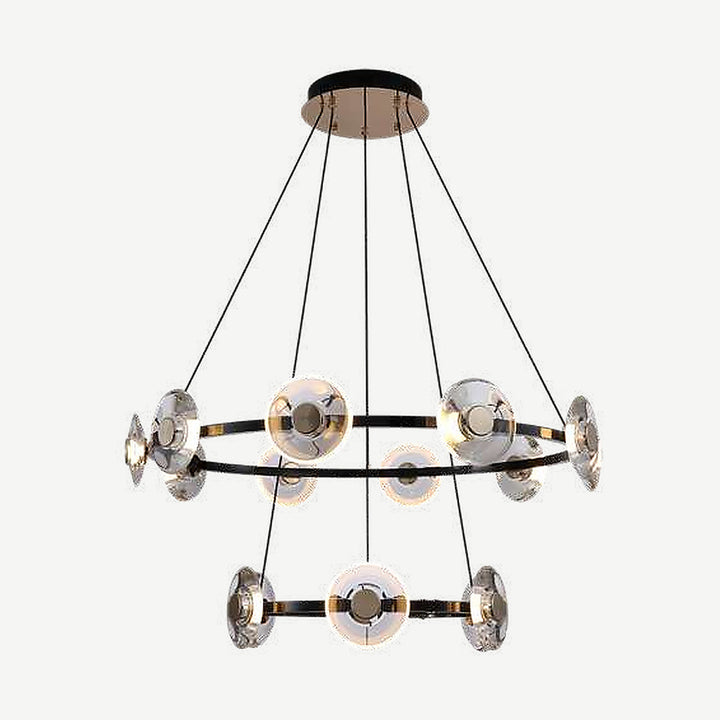 Lámpara colgante CAMELOT 90W, color de luz selectable cálida 3000°K / neutro 4000°K / frío 6000°K, 127V de Quor Lighting