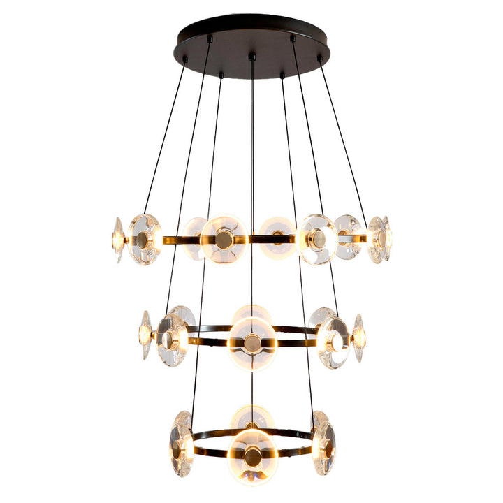Lámpara colgante CAMELOT 140W, luz cálida 3000°K, 127V de Quor Lighting - Q61146-BKGD