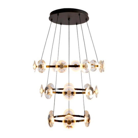 Lámpara colgante CAMELOT 140W, luz cálida 3000°K, 127V de Quor Lighting - Q61146-BKGD