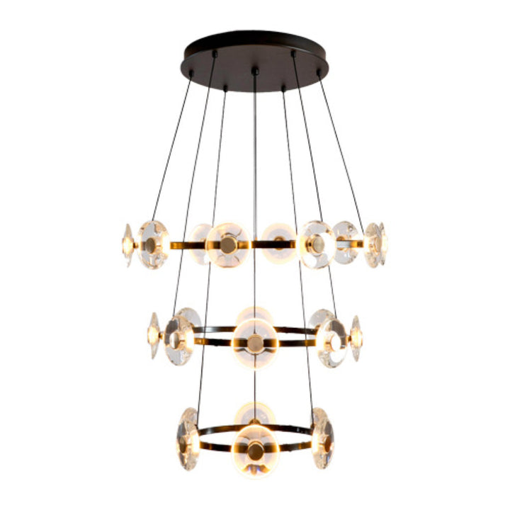 Lámpara colgante CAMELOT 140W, luz cálida 3000°K, 127V de Quor Lighting - Q61146-BKGD