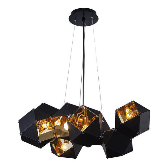 Lámpara colgante CUBE, base E12, foco no incluido, 127V de Quor Lighting - Q63505-BL