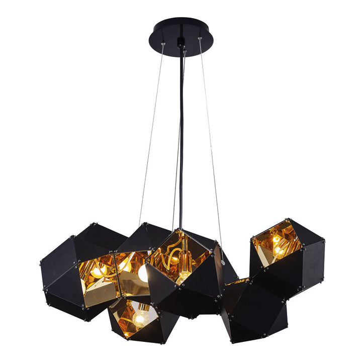 Lámpara colgante CUBE, base E12, foco no incluido, 127V de Quor Lighting - Q63505-BL