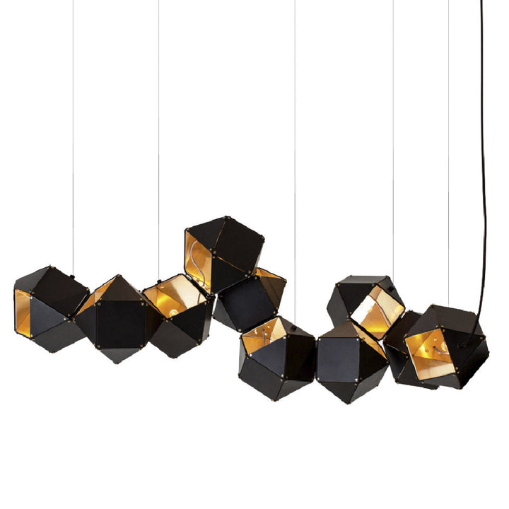 Lámpara colgante CUBE, base E12, foco no incluido, 127V de Quor Lighting - Q63610-BL