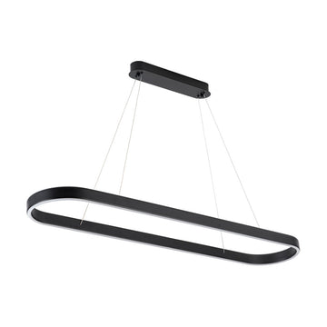 Lámpara colgante LINA 69W, color de luz selectable cálida 3000°K / neutro 4000°K / frío 6000°K, atenuable, 127V de Quor Lighting - Q70112-BK