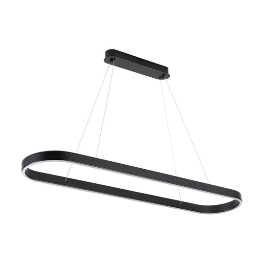 Lámpara colgante LINA 69W, color de luz selectable cálida 3000°K / neutro 4000°K / frío 6000°K, atenuable, 127V de Quor Lighting - Q70112-BK