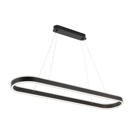 Lámpara colgante LINA 69W, color de luz selectable cálida 3000°K / neutro 4000°K / frío 6000°K, atenuable, 127V de Quor Lighting - Q70112-BK